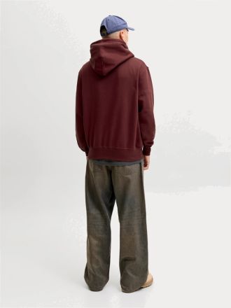 ΦΟΥΤΕΡ JACK&JONES JORFREDERIKSBERG MONOGRAM SWEAT HOOD SN CHOCOLATE TRUFFLE