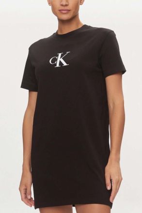 ΦΟΡΕΜΑ CALVIN KLEIN SATIN T-SHIRT DRESS CK BLACK