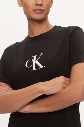 ΦΟΡΕΜΑ CALVIN KLEIN SATIN T-SHIRT DRESS CK BLACK