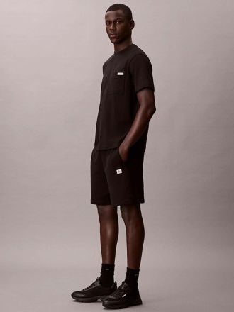 ΒΕΡΜΟΥΔΑ CALVIN KLEIN EU 350TERRY BADGE SHORT BLACK