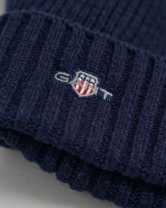 ΣΚΟΥΦΟΣ GANT WOOL BEANIE NAVY