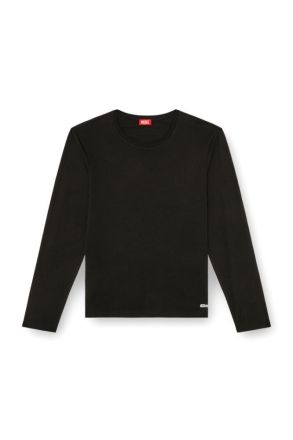 LONG SLEEVE DIESEL KIRK-D BOX T-SHIRT BLACK