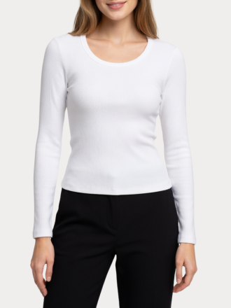ΜΠΛΟΥΖΑ ONLY NORA L/S O NECK TOP CS JRS CLOUD DANCER