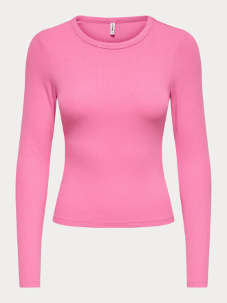 ΜΠΛΟΥΖΑ ONLY NORA L/S O NECK TOP CS JRS WILD ORCHID PINK