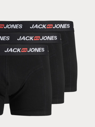 ΕΣΩΡΟΥΧΑ 3ΤΕΜ. JACK&JONES JACCORP OLD LOGO TRUNKS 3 PACK BLACK