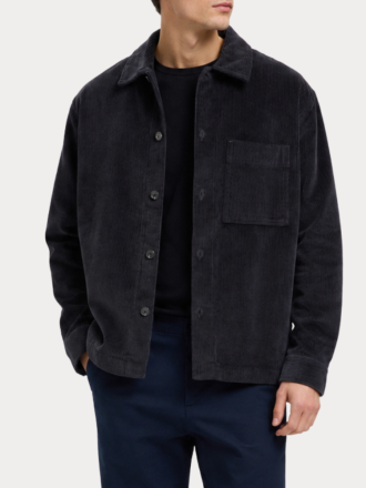 ΠΟΥΚΑΜΙΣΟ SELECTED SLMOTTO-KRIS CORD OVERSHIRT NOOS BLACK