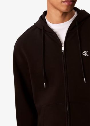 ΖΑΚΕΤΑ CALVIN KLEIN MONOGRAM ZIP HOODIE BLACK