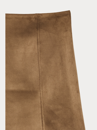 ΦΟΥΣΤΑ VERO MODA VMDONNAHAZEL HW ABOVE KNEE SKIRT NOOS COGNAC