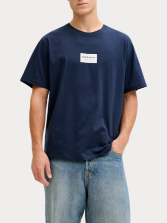 T-SHIRT JACK & JONES JJFRANK TEE SS CREW NECK NAVY BLAZER