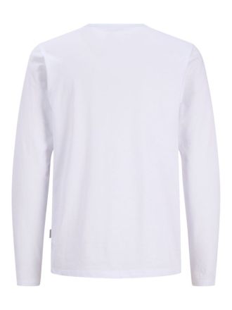 T-SHIRT JACK&JONES JREBFELIX LS TEE WHITE