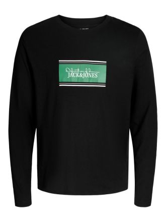 LONG SLEEVE JACK&JONES JJBUSTER TEE LS CREW NECK BTS BLACK