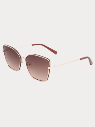 ΓΥΑΛΙΑ ΗΛΙΟΥ GUESS ROSE GOLD/BROWN