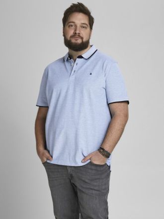 ΠΟΛΟ JACK&JONES JJEPAULOS POLO SS NOOS PLS Bright Cobalt (PLUS SIZE)