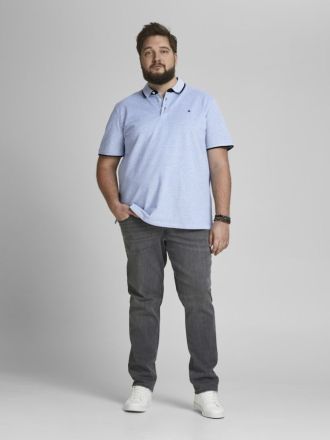 ΠΟΛΟ JACK&JONES JJEPAULOS POLO SS NOOS PLS Bright Cobalt (PLUS SIZE)