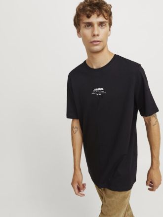 T-SHIRT JACK & JONES JREBLINO TEE SS CREW NECK BLACK