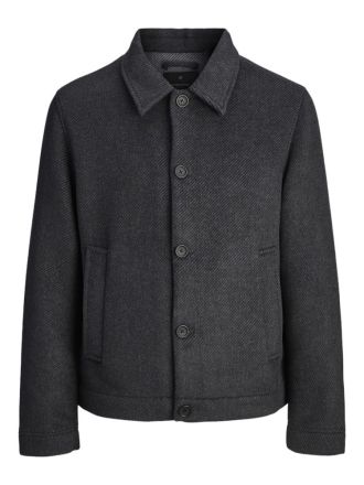 ΠΑΛΤΟ ΚΟΝΤΟ JACK&JONES JPRBLACOBBS JACKET DARK GREY MELANGE