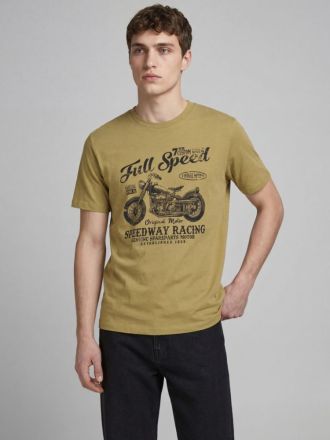 T-SHIRT JACK&JONES JREBMARIO SS TEE KHAKI
