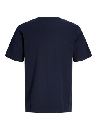 T-SHIRT JACK&JONES 12299533-2 JJELOGO TEE SS O-NECK NAVY BLAZER (PLUS SIZE)