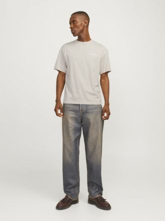 T-SHIRT JACK & JONES JJELEGACY TEE SS O-NECK NOOS BEIGE
