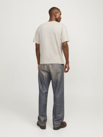 T-SHIRT JACK & JONES JJELEGACY TEE SS O-NECK NOOS BEIGE