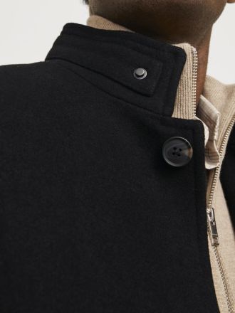ΠΑΛΤΟ JACK&JONES JJEMELTON WOOL BLEND COAT SN BLACK