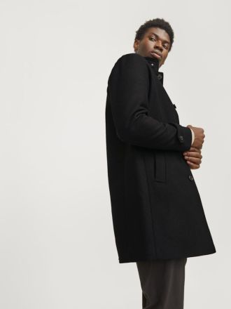 ΠΑΛΤΟ JACK&JONES JJEMELTON WOOL BLEND COAT SN BLACK