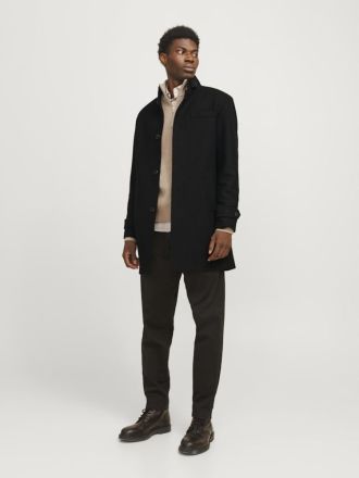 ΠΑΛΤΟ JACK&JONES JJEMELTON WOOL BLEND COAT SN BLACK