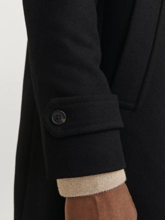 ΠΑΛΤΟ JACK&JONES JJEMELTON WOOL BLEND COAT SN BLACK