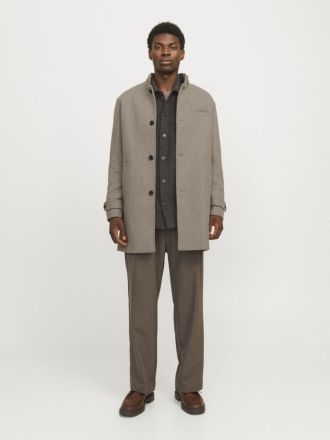 ΠΑΛΤΟ JACK&JONES JJEMELTON WOOL BLEND COAT SN GREIGE