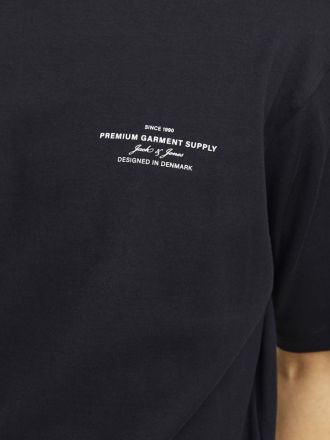 T-SHIRT JACK & JONES JPRBLACHAD BRANDING SS CREW NECK BLACK