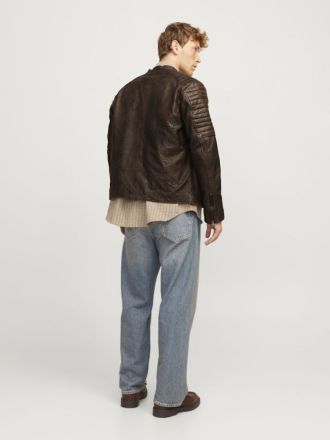 JACKETS JACK&JONES JJERICHARD LEATHER JACKET NOOS BROWN STONE