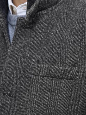 ΠΑΛΤΟ JACK&JONES JJEMELTON WOOL BLEND COAT SN GREY MELANGE