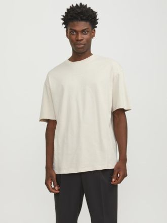 T-SHIRT JACK & JONES JJBRADLEY TEE SS O-NECK MOONBEAM