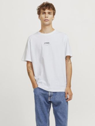 T-SHIRT JACK & JONES JREBLINO TEE SS CREW NECK WHITE