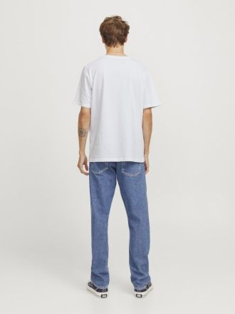 T-SHIRT JACK & JONES JREBLINO TEE SS CREW NECK WHITE