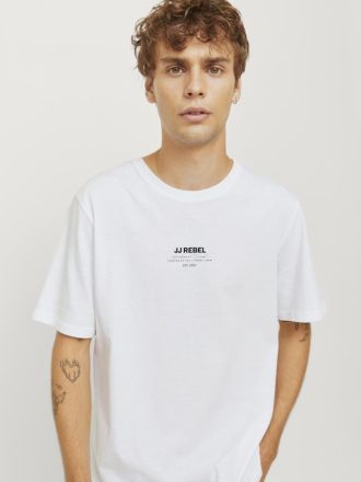 T-SHIRT JACK & JONES JREBLINO TEE SS CREW NECK WHITE