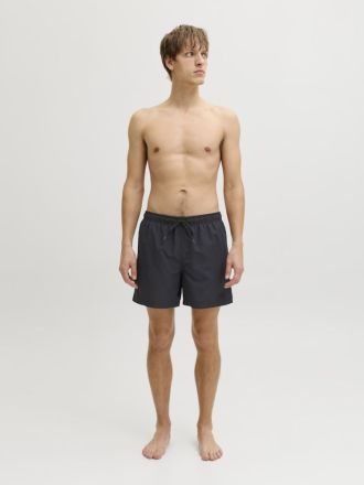 ΜΑΓΙΟ JACK & JONES JREBHAWAII SWIM SHORT SOLID BLACK
