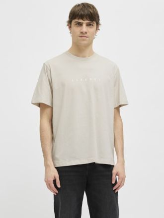 T-SHIRT JACK & JONES JREBROCKY LOGO TEE SS CREW NECK MOONBEAM