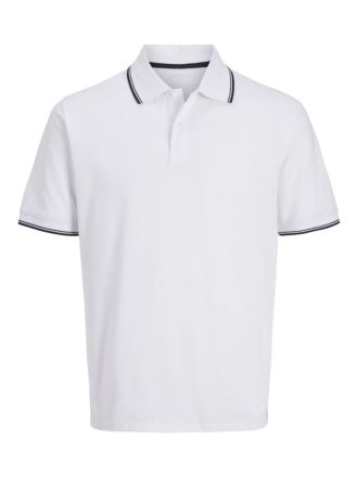 POLO JACK & JONES JREBZELL SS SN WHITE