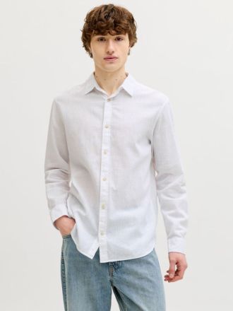 ΠΟΥΚΑΜΙΣΟ JACK&JONES JJEESSENTIALS LINEN SHIRT LS WHITE