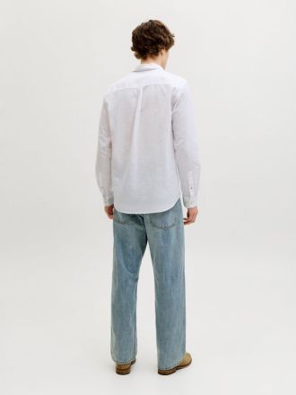 ΠΟΥΚΑΜΙΣΟ JACK&JONES JJEESSENTIALS LINEN SHIRT LS WHITE