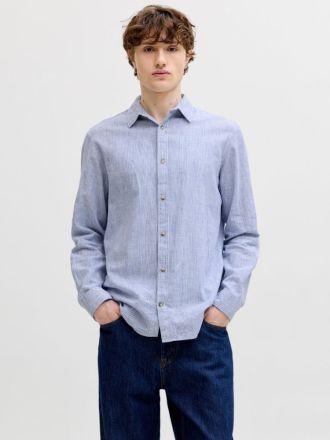 ΠΟΥΚΑΜΙΣΟ JACK&JONES JJEESSENTIALS LINEN SHIRT LS INFINITY STRIPES