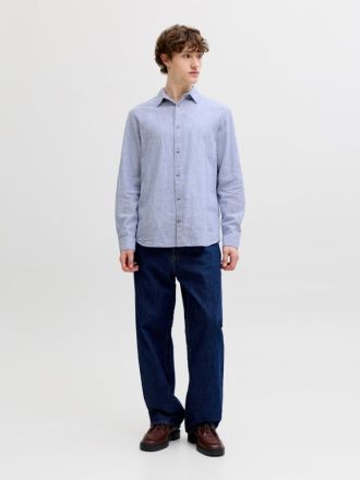 ΠΟΥΚΑΜΙΣΟ JACK&JONES JJEESSENTIALS LINEN SHIRT LS INFINITY STRIPES