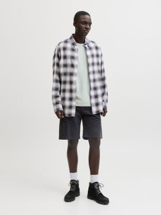 ΒΕΡΜΟΥΔΑ JACK & JONES 12289335 JPSTCOLE HUDSON BELTED CARGO SHORTS MID ΜΑΥΡΟ
