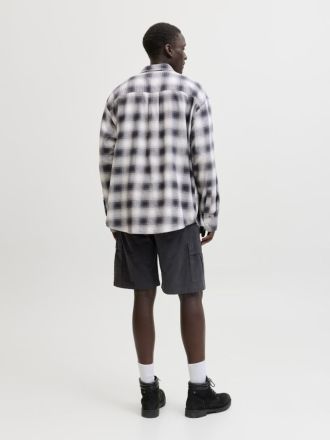 ΒΕΡΜΟΥΔΑ JACK & JONES 12289335 JPSTCOLE HUDSON BELTED CARGO SHORTS MID ΜΑΥΡΟ