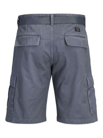 ΒΕΡΜΟΥΔΑ JACK & JONES 12289335 JPSTCOLE HUDSON BELTED CARGO SHORTS MID ΓΚΡΙ