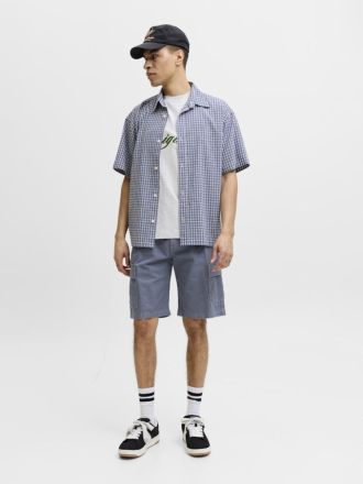 ΒΕΡΜΟΥΔΑ JACK & JONES 12289335 JPSTCOLE HUDSON BELTED CARGO SHORTS MID ΓΚΡΙ