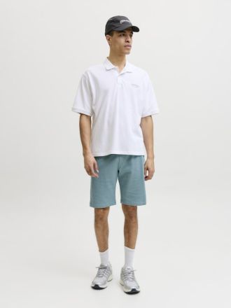 SHORTS ΦΟΡΜΕΣ JACK&JONES JPSTGORDON COLLEGE SWEAT SHORTS MID MINERAL BLUE