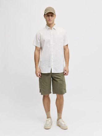 ΒΕΡΜΟΥΔΑ JACK & JONES 12291273 JREBCORY CARGO SHORT MID SN ΠΡΑΣΙΝΟ