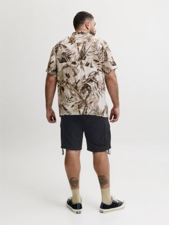 ΒΕΡΜΟΥΔΑ JACK&JONES 12294296 JPSTCOLE FRANK CARGO SHORT SN PLS BLACK (PLUS SIZE)